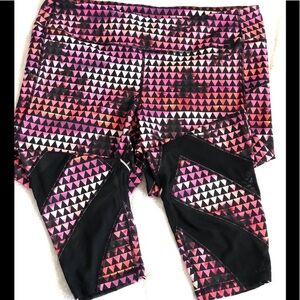 Zella colorful Athletic Meshed Crop Legging XL